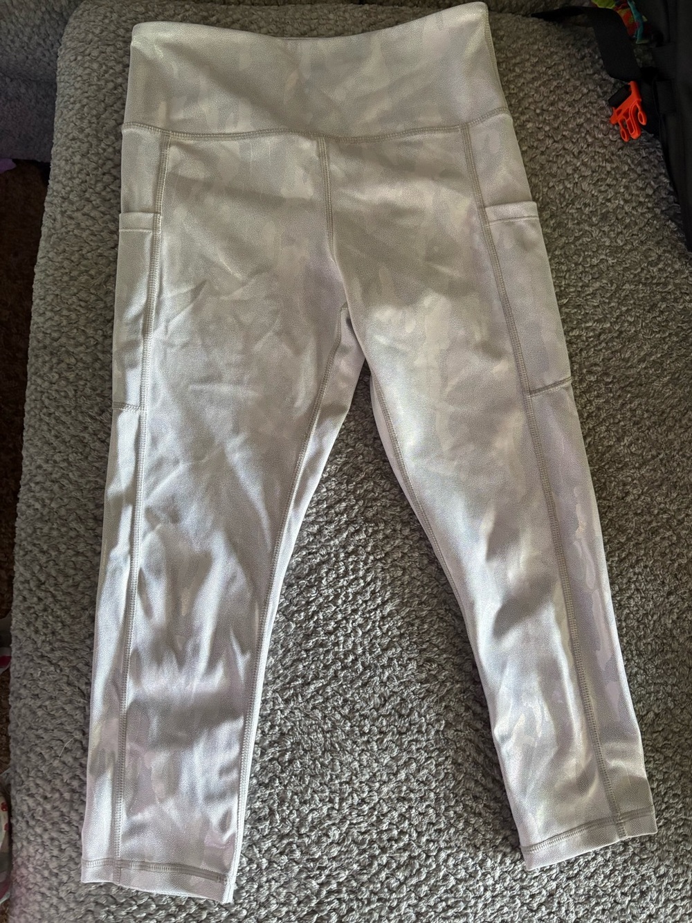 Zyia Active Women's Gray Camo Leggings - Size 4